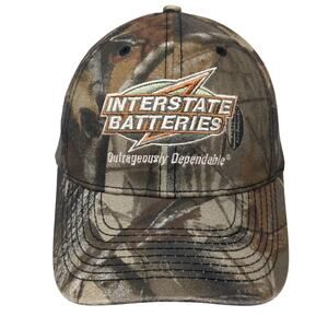 Interstate Batteries Snapback Cap Multi One Size Adjustable Camo Embroidered